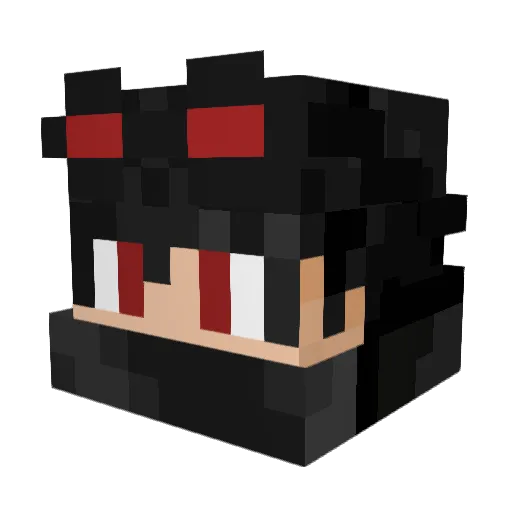 NARUEO Minecraft avatar head, 3D render