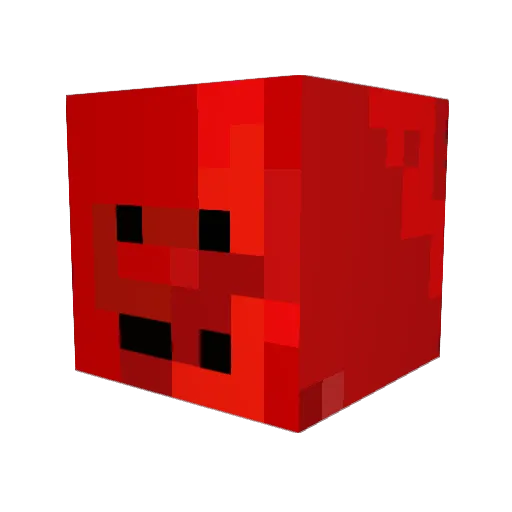 NARUTA_ Minecraft avatar head, 3D render