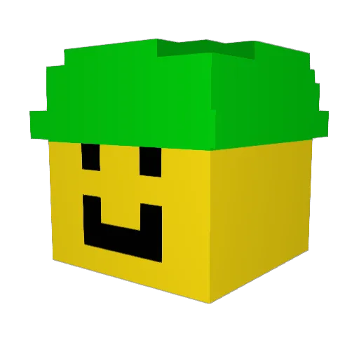 NASCVR Minecraft avatar head, 3D render