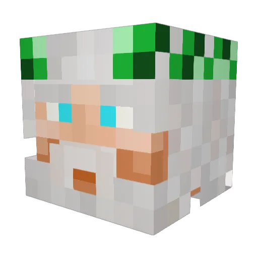 NASHMAN01 Minecraft avatar head, 3D render