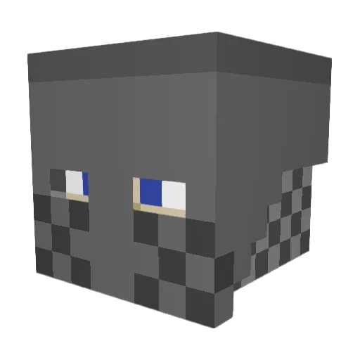 NAS_T59 Minecraft avatar head, 3D render