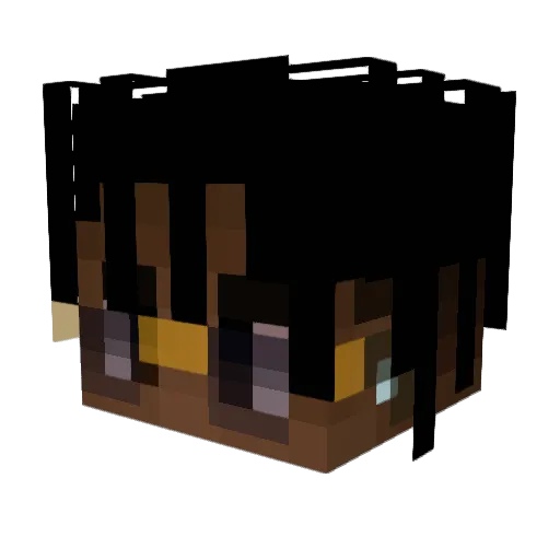 NAT67 Minecraft avatar head, 3D render