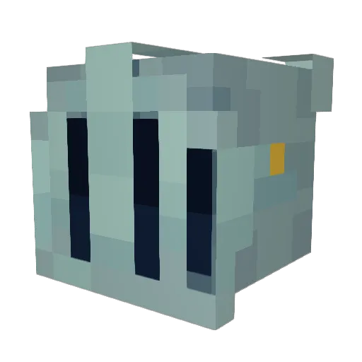 NATED0G07 Minecraft avatar head, 3D render