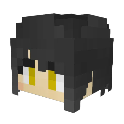NATIVE2 Minecraft avatar head, 3D render