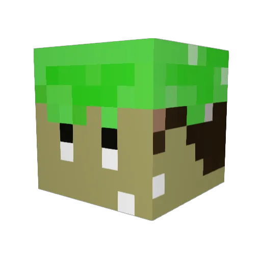 NATO710 Minecraft avatar head, 3D render