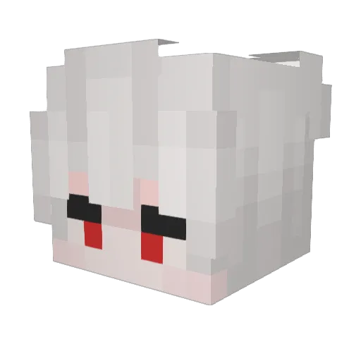 NATT55 Minecraft avatar head, 3D render