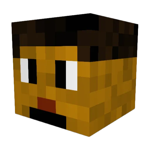 NBAYoungboy2K Minecraft avatar head, 3D render
