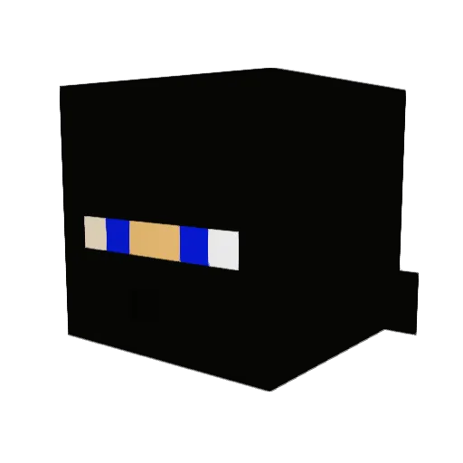 NBF Minecraft avatar head, 3D render