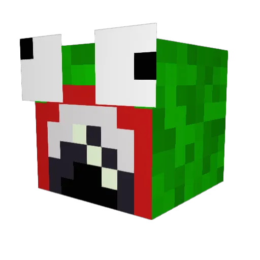 NBGB3asts Minecraft avatar head, 3D render