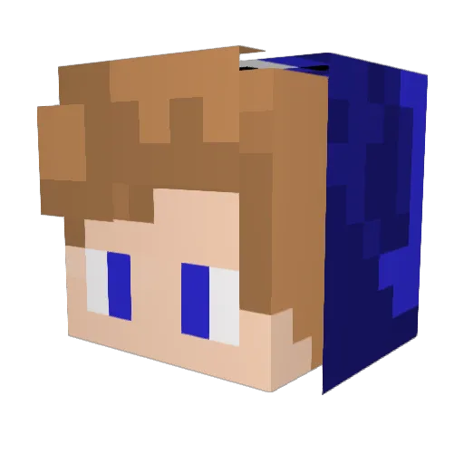 NBKMyName Minecraft avatar head, 3D render