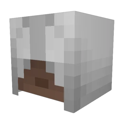 NBK_23 Minecraft avatar head, 3D render