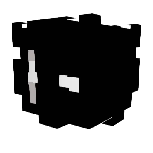 NBKbion Minecraft avatar head, 3D render