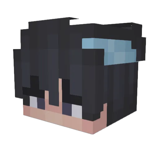 NBRGanggg Minecraft avatar head, 3D render
