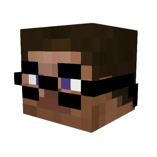 NBraker Minecraft avatar head, 3D render