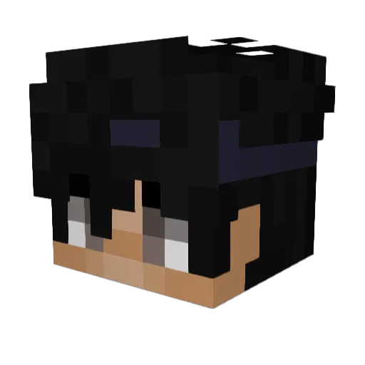 NCA1011 Minecraft avatar head, 3D render