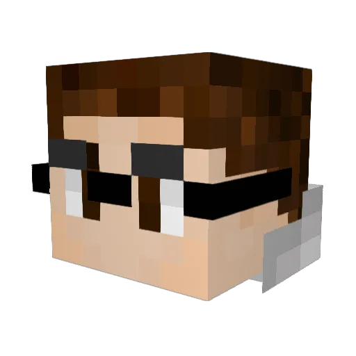 NCHUIELHS Minecraft avatar head, 3D render