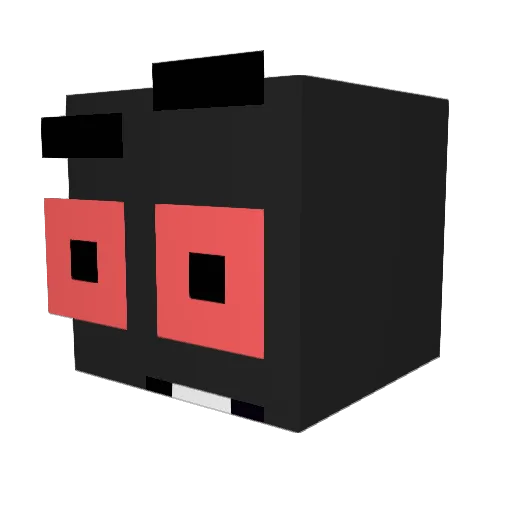 NCIAWB Minecraft avatar head, 3D render