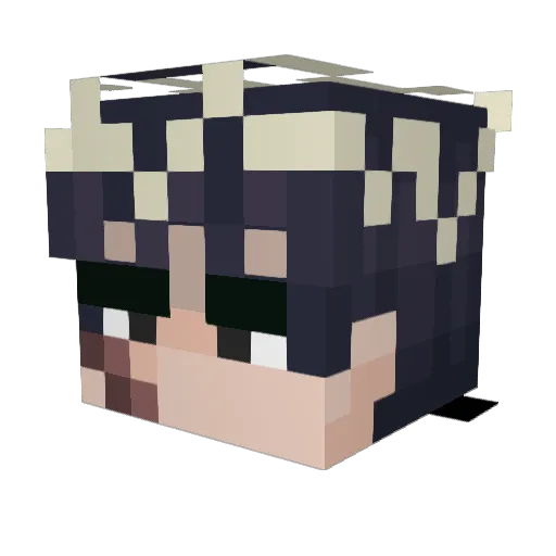 NCKSEA Minecraft avatar head, 3D render