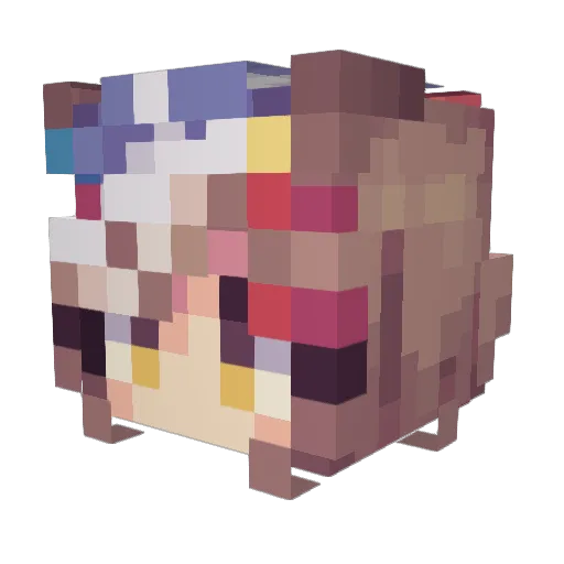 NCPUser Minecraft avatar head, 3D render