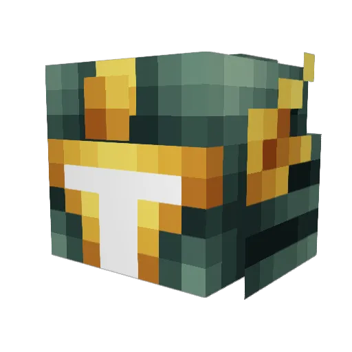 NCRustler Minecraft avatar head, 3D render