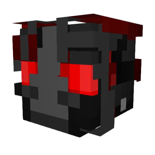 NC_Agent Minecraft avatar head, 3D render