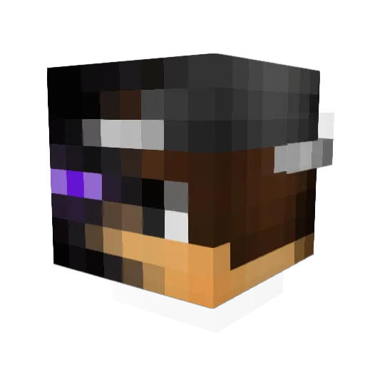 NC_zk Minecraft avatar head, 3D render