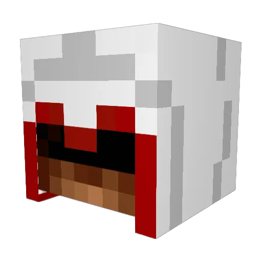 NCassassin Minecraft avatar head, 3D render