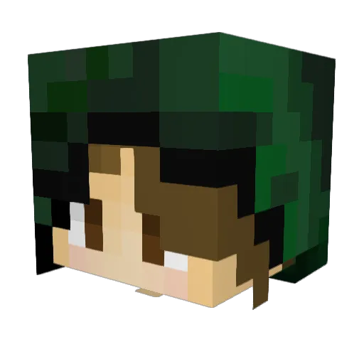 NDMarks Minecraft avatar head, 3D render