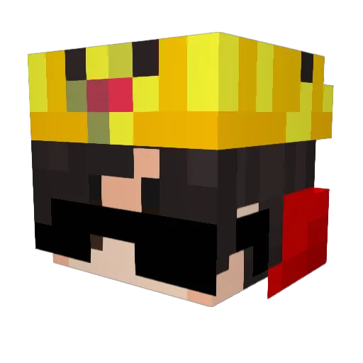 NDViking Minecraft avatar head, 3D render