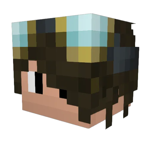 NDaveo Minecraft avatar head, 3D render