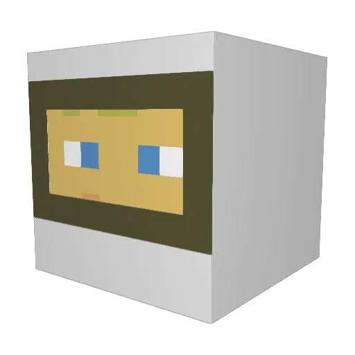 NDevilliers Minecraft avatar head, 3D render