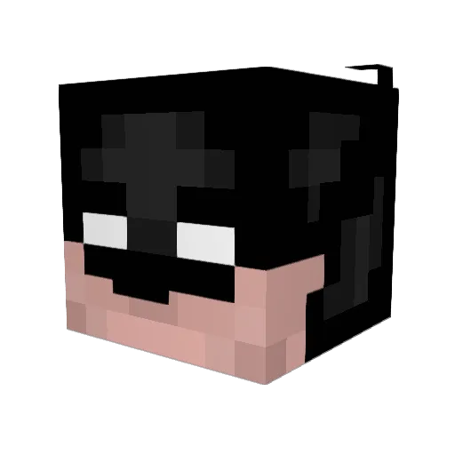 NE77 Minecraft avatar head, 3D render