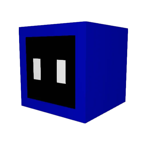NEBKURO Minecraft avatar head, 3D render