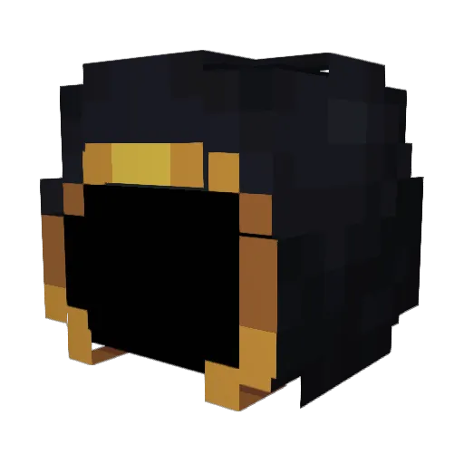 NECKLING Minecraft avatar head, 3D render