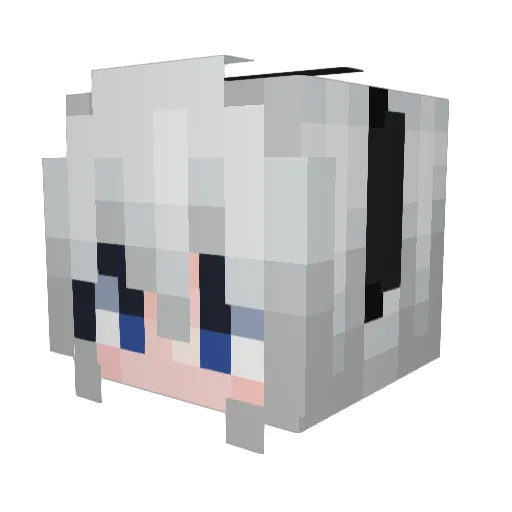 NEEDLE143 Minecraft avatar head, 3D render