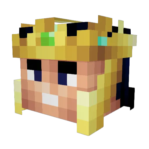 NEEEP Minecraft avatar head, 3D render