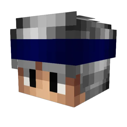 NEGIma34 Minecraft avatar head, 3D render