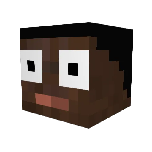 NEIL_AD Minecraft avatar head, 3D render