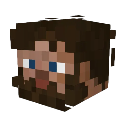 NEINcroft Minecraft avatar head, 3D render