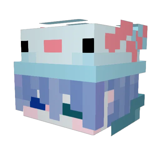 NEKOSAN1 Minecraft avatar head, 3D render