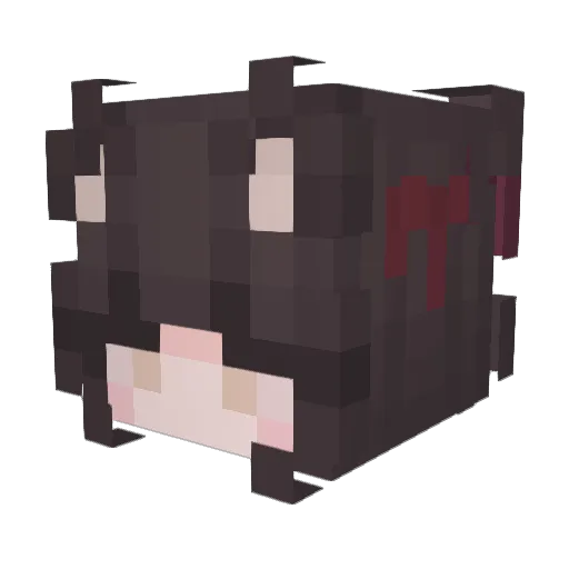 NEKOYSS Minecraft avatar head, 3D render