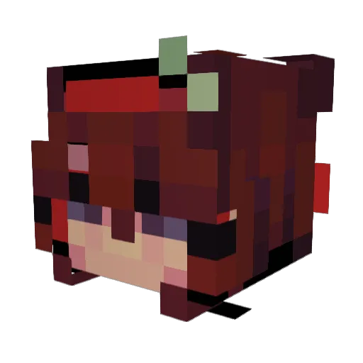 NEMARTO Minecraft avatar head, 3D render