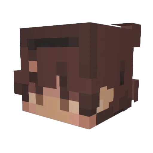 NEMELICIOUS Minecraft avatar head, 3D render