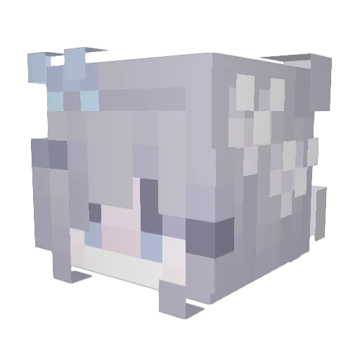 NEMUNEMUONEMU Minecraft avatar head, 3D render
