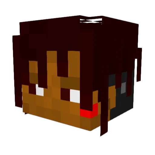 NENA_KYA Minecraft avatar head, 3D render