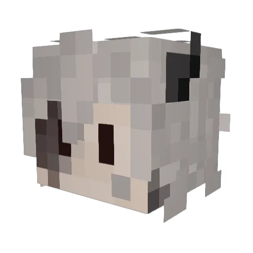 NENEOD Minecraft avatar head, 3D render