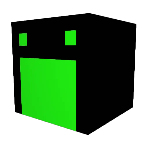 NEONGREENSNIPER Minecraft avatar head, 3D render