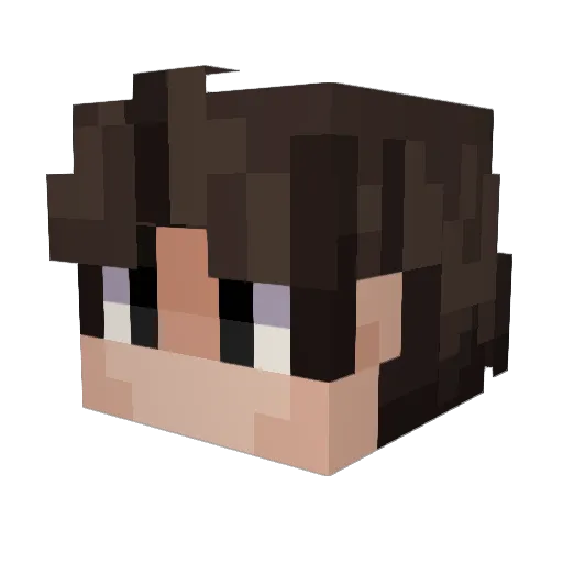 NEONMOON345 Minecraft avatar head, 3D render