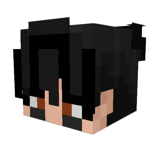 NEO_01010 Minecraft avatar head, 3D render