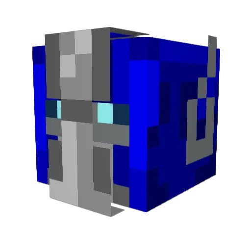 NEO_PRIME_14 Minecraft avatar head, 3D render
